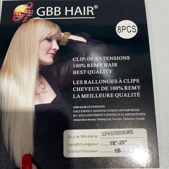 Other - Dark brown Gbb clip in 18”-20” extensions 8 pcs